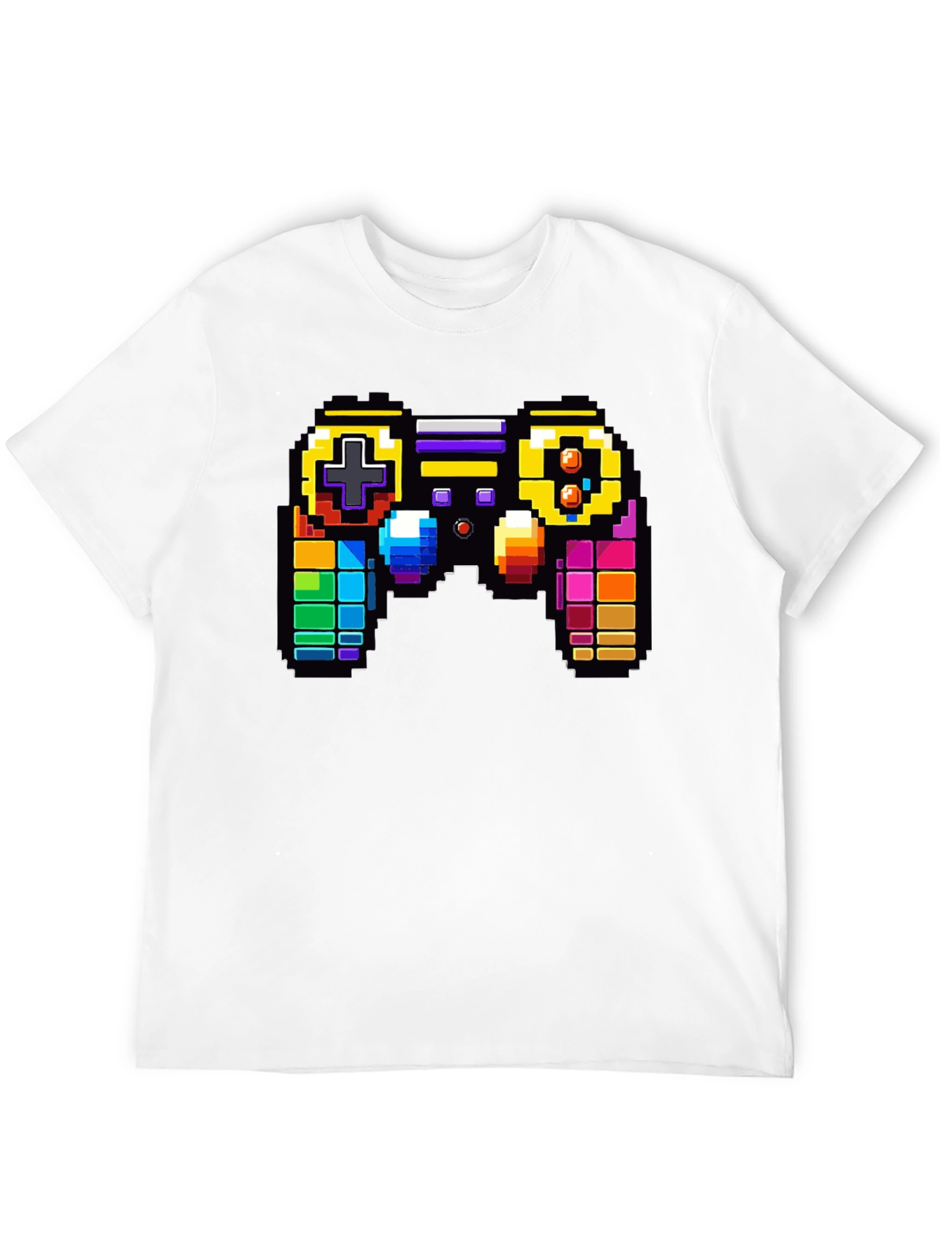Retro Pixel Game Controller Graphic Tee - Gamer Style
