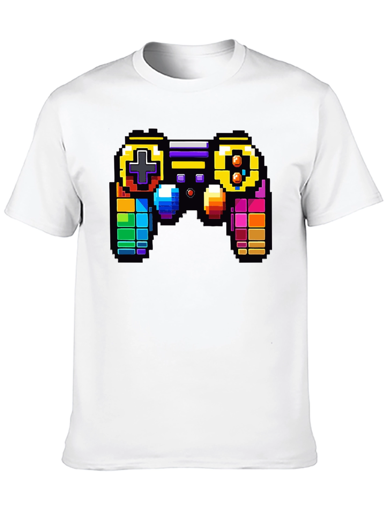 Retro Pixel Game Controller Graphic Tee - Gamer Style