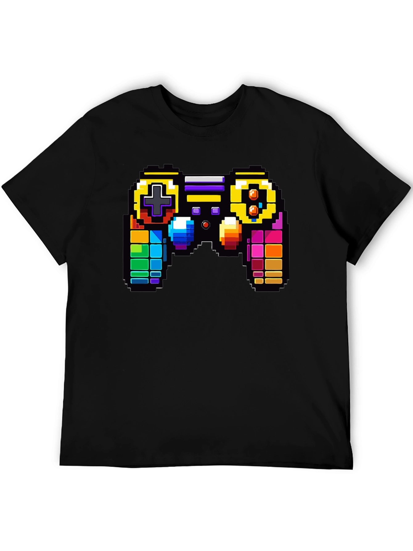 Retro Pixel Game Controller Graphic Tee - Gamer Style
