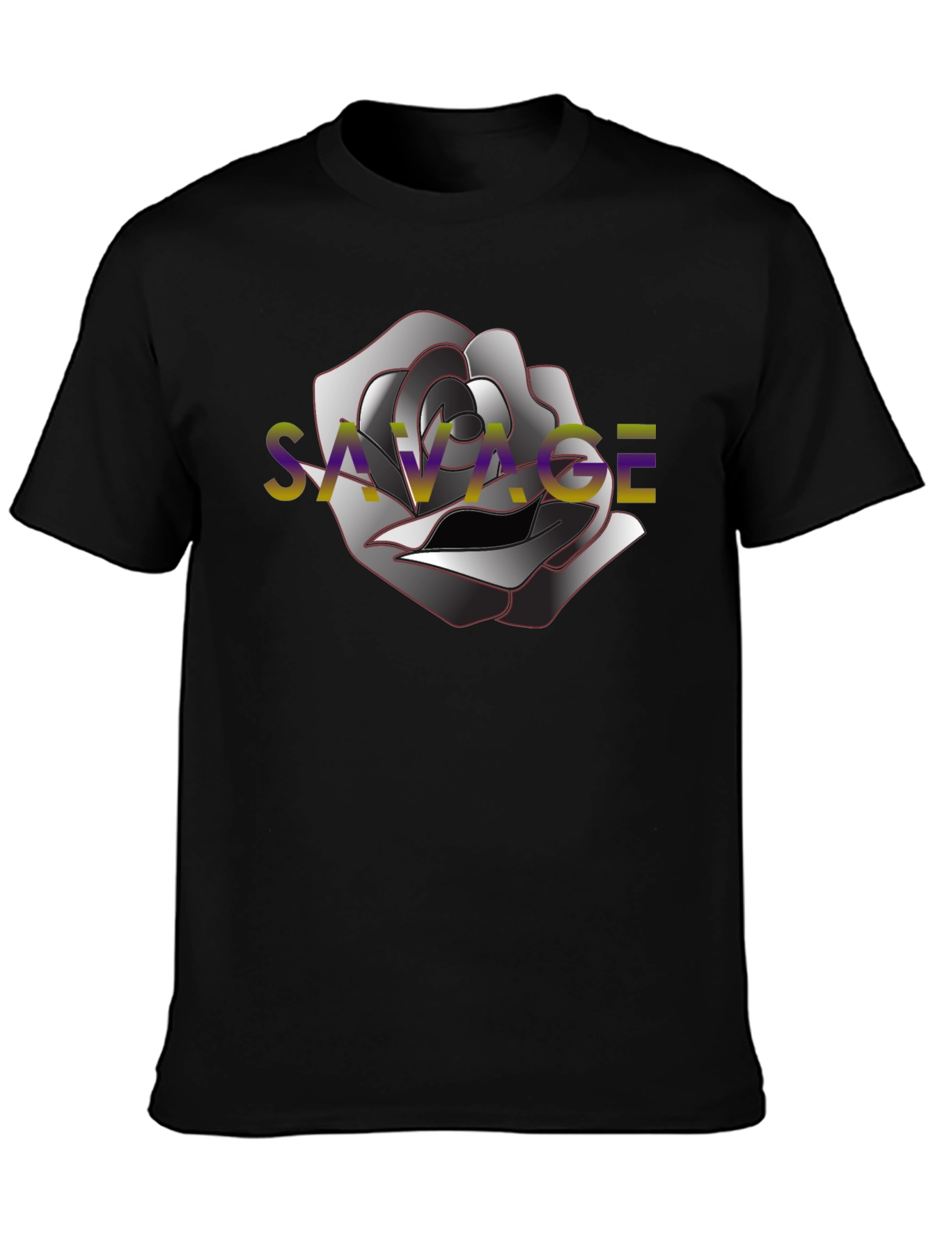 Savage Rose Black T-Shirt