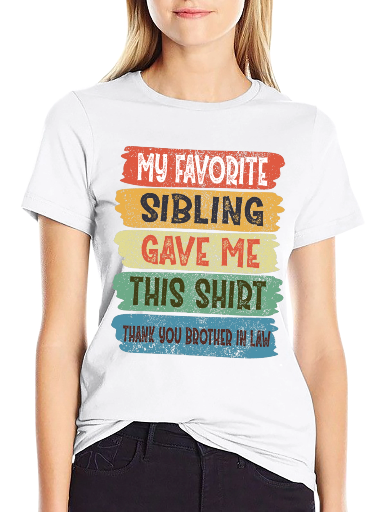My Favorite Sibling T-Shirt Brother In Law Gift