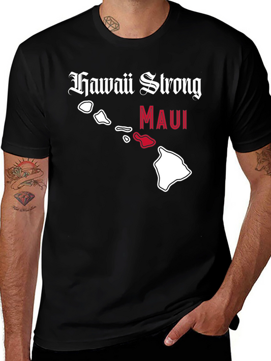 Hawaii Strong Maui T-Shirt - Show Your Support!