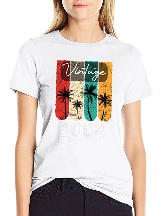 Vintage 2004 Palm Tree Graphic T-Shirt