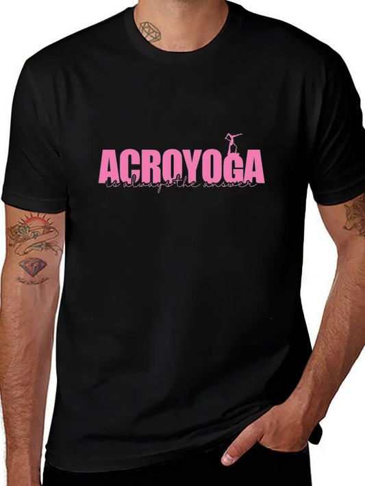 AcroYoga Tee: Always the Answer Black T-Shirt