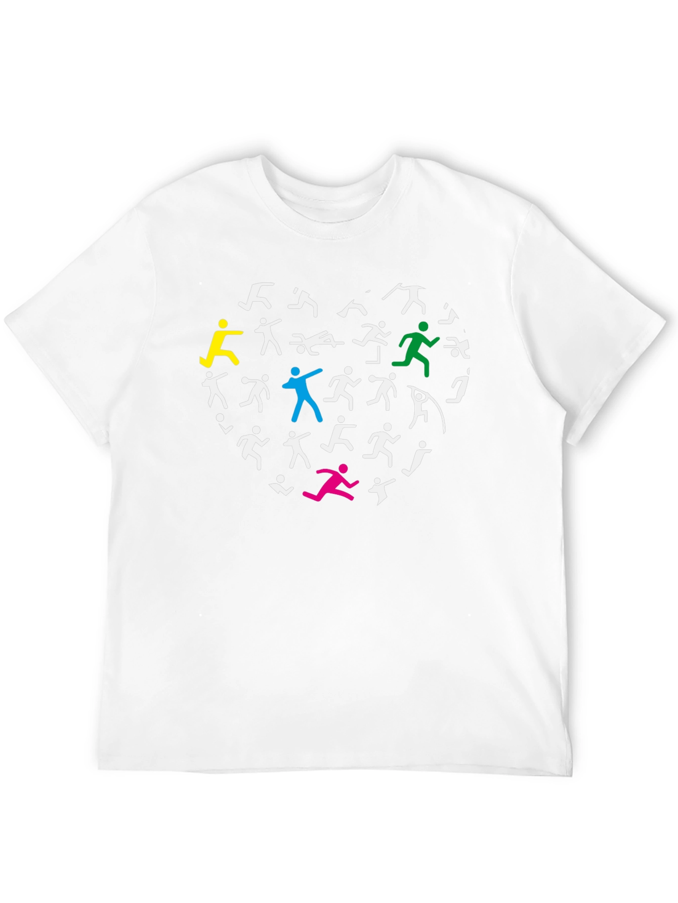 Athletic Heart Graphic T-Shirt - Black