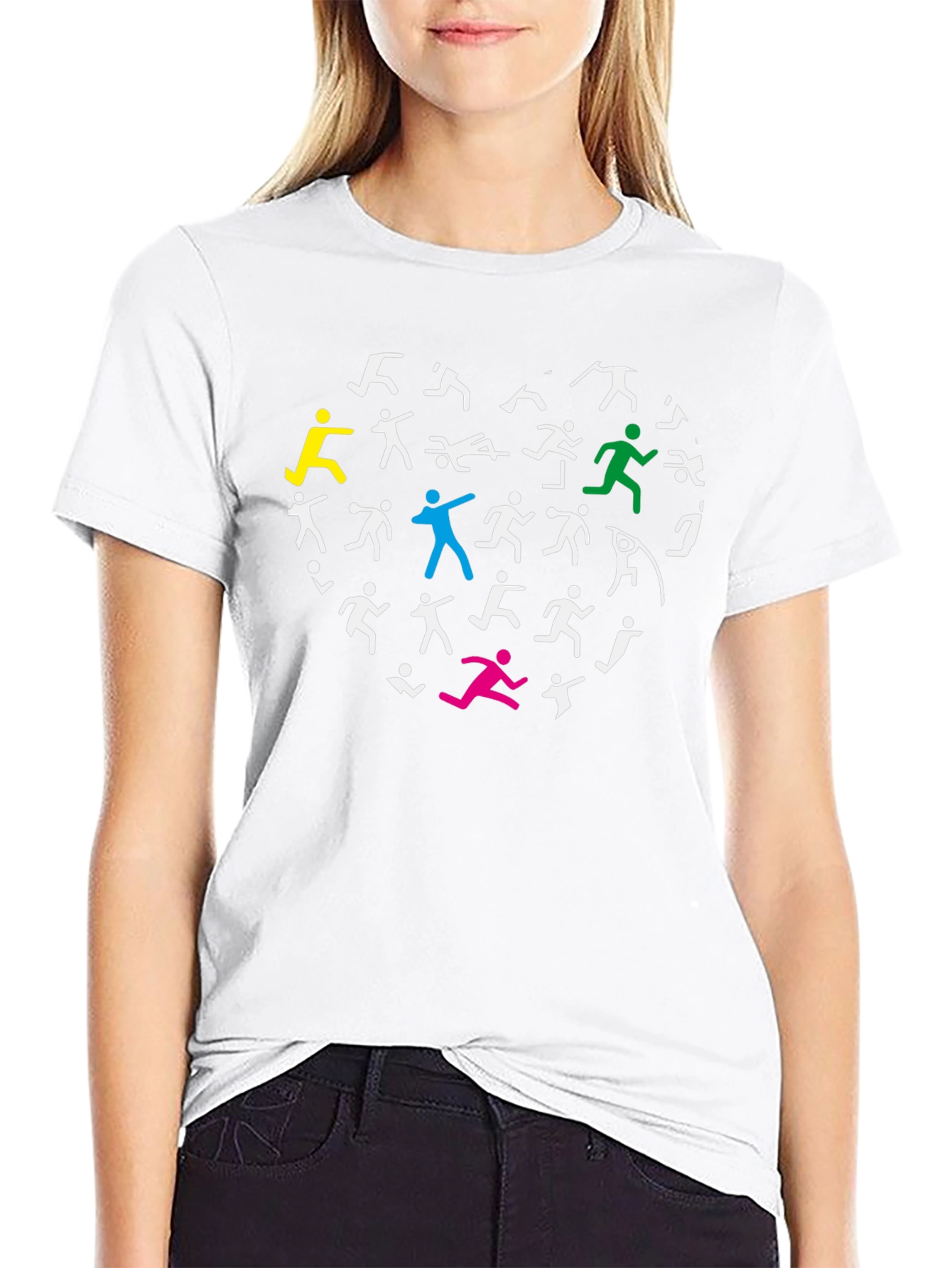 Athletic Heart Graphic T-Shirt - Black