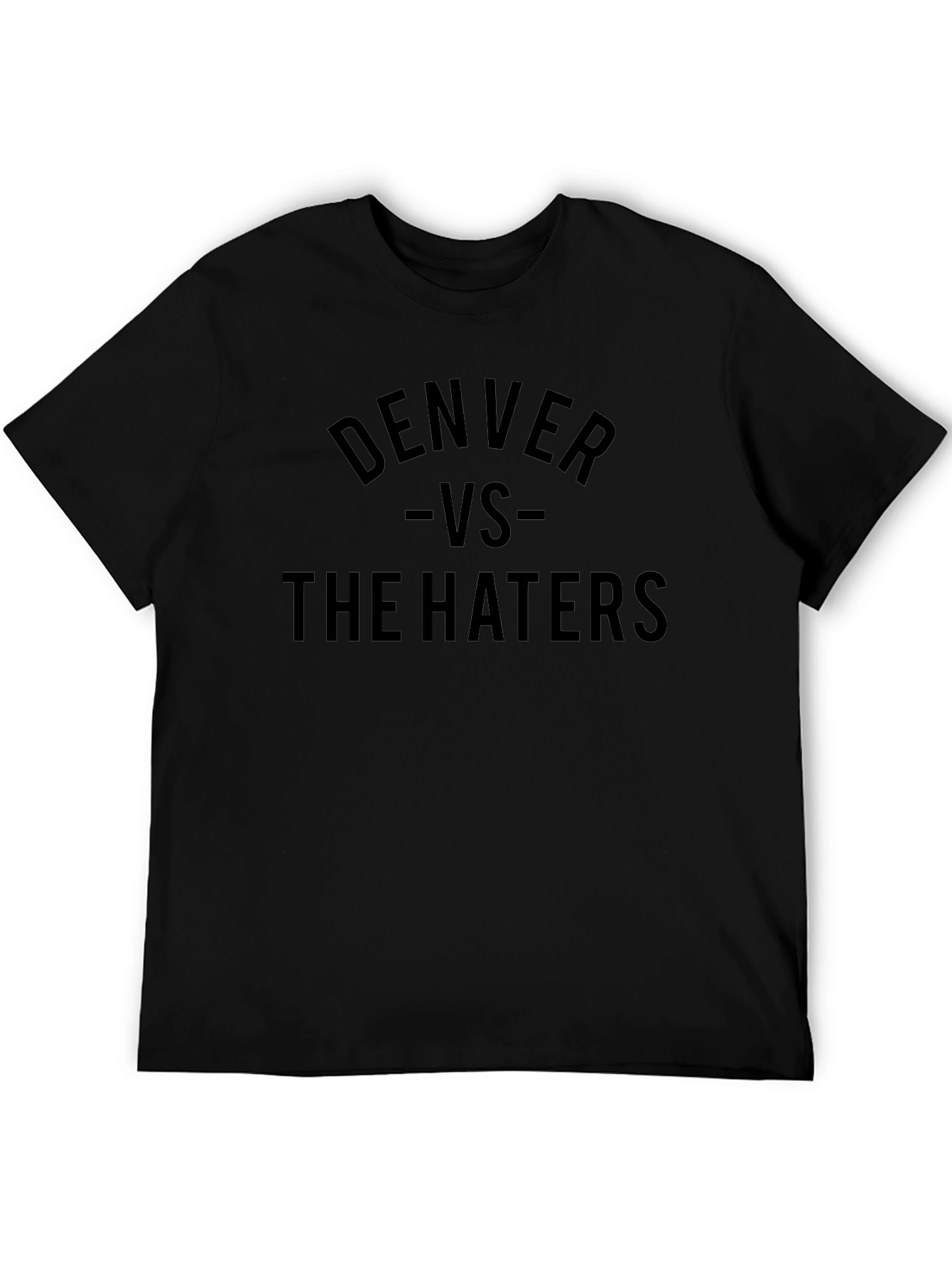 Denver Vs. The Haters Black Graphic Tee