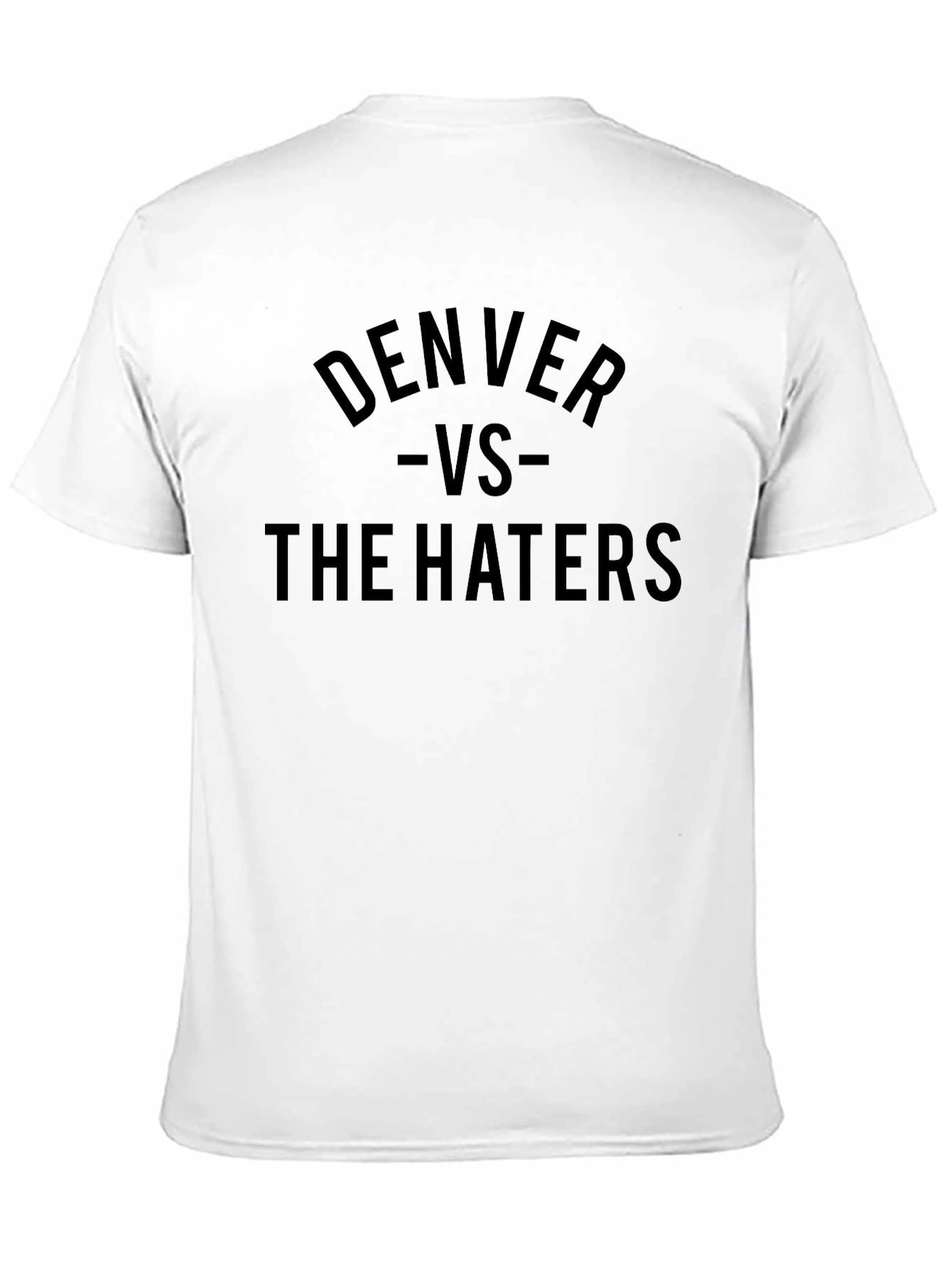 Denver Vs. The Haters Black Graphic Tee