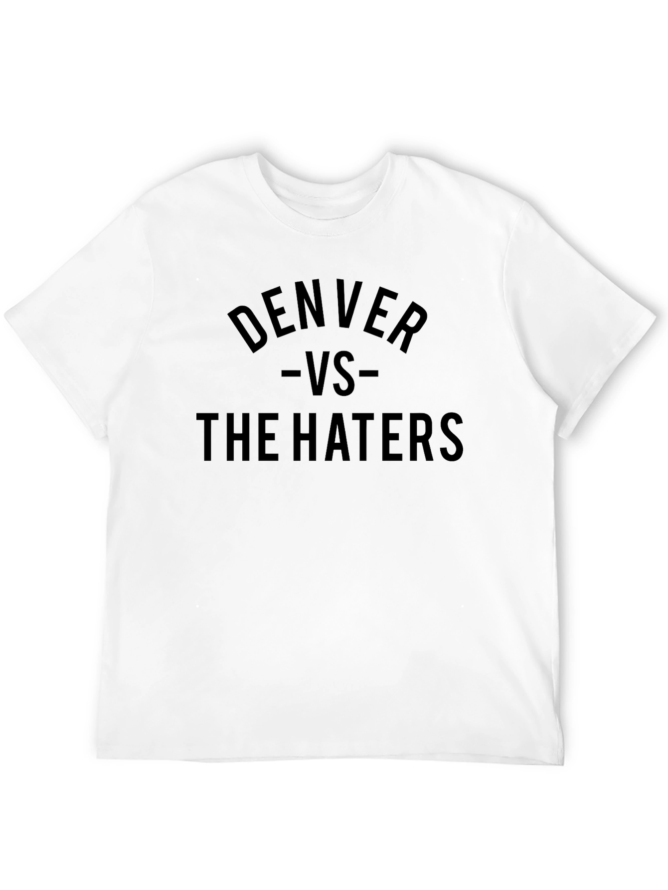 Denver Vs. The Haters Black Graphic Tee