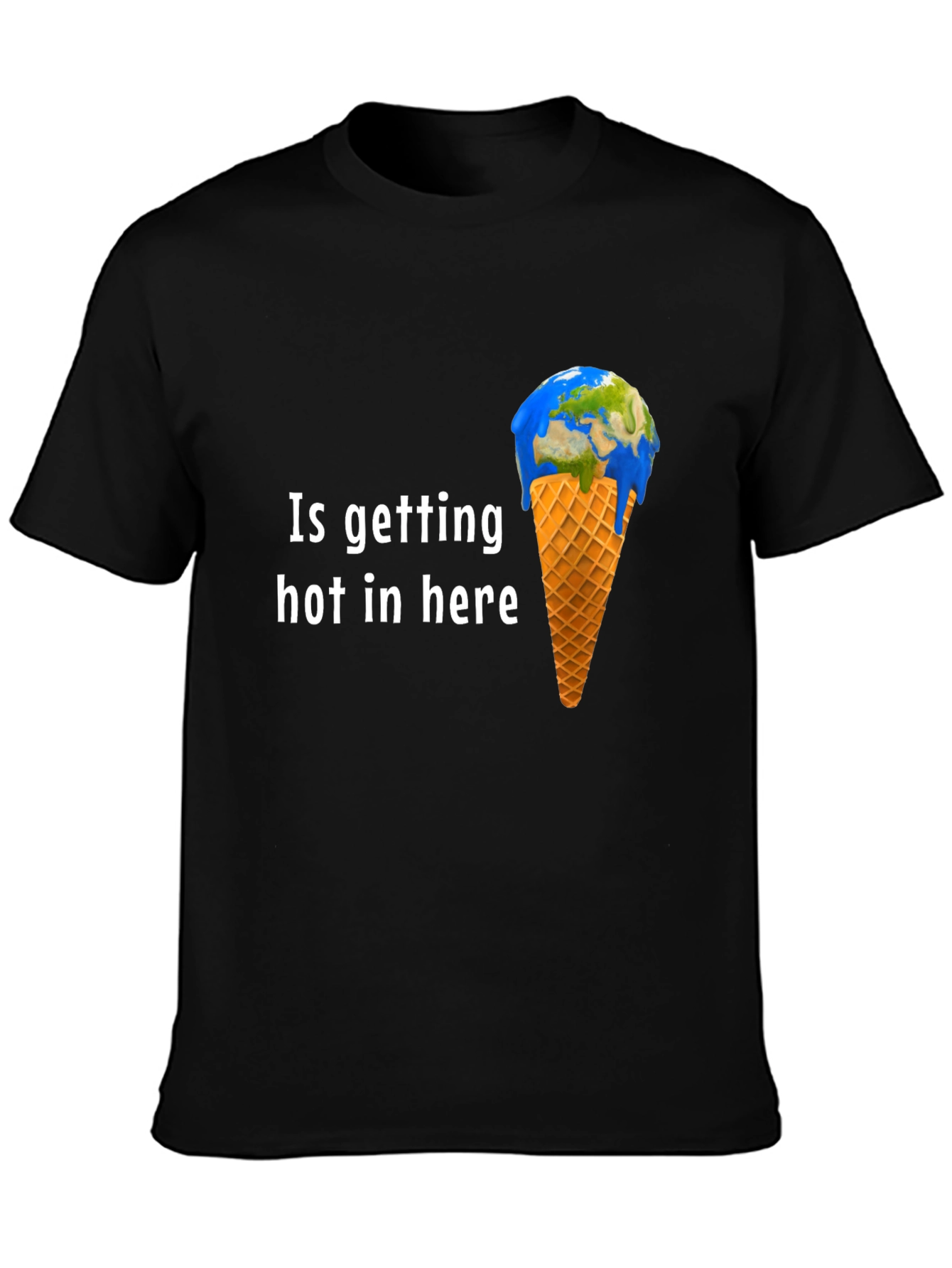 Global Warming T-Shirt - Earth Ice Cream Design