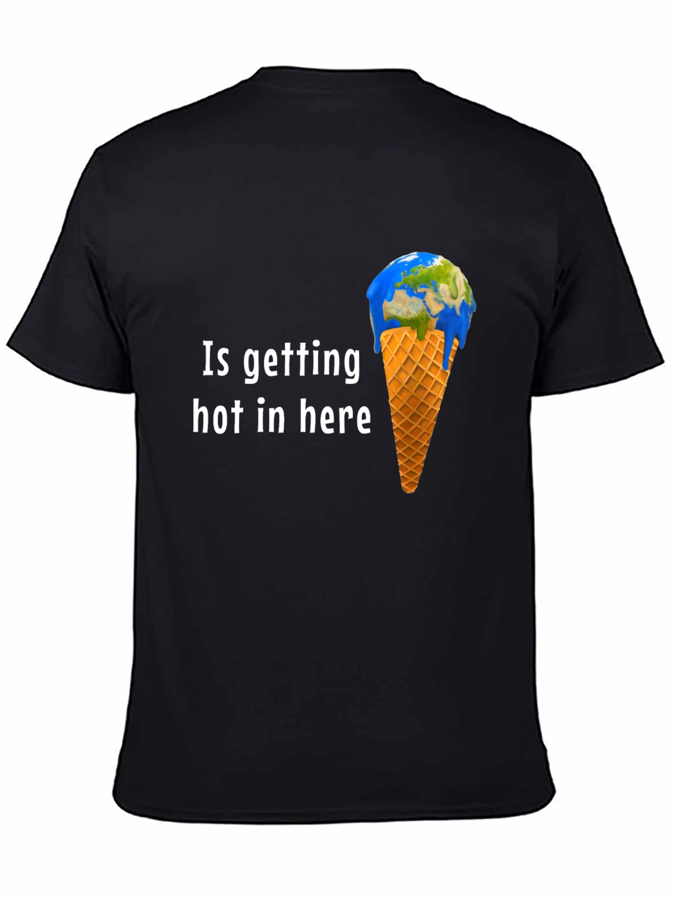 Global Warming T-Shirt - Earth Ice Cream Design