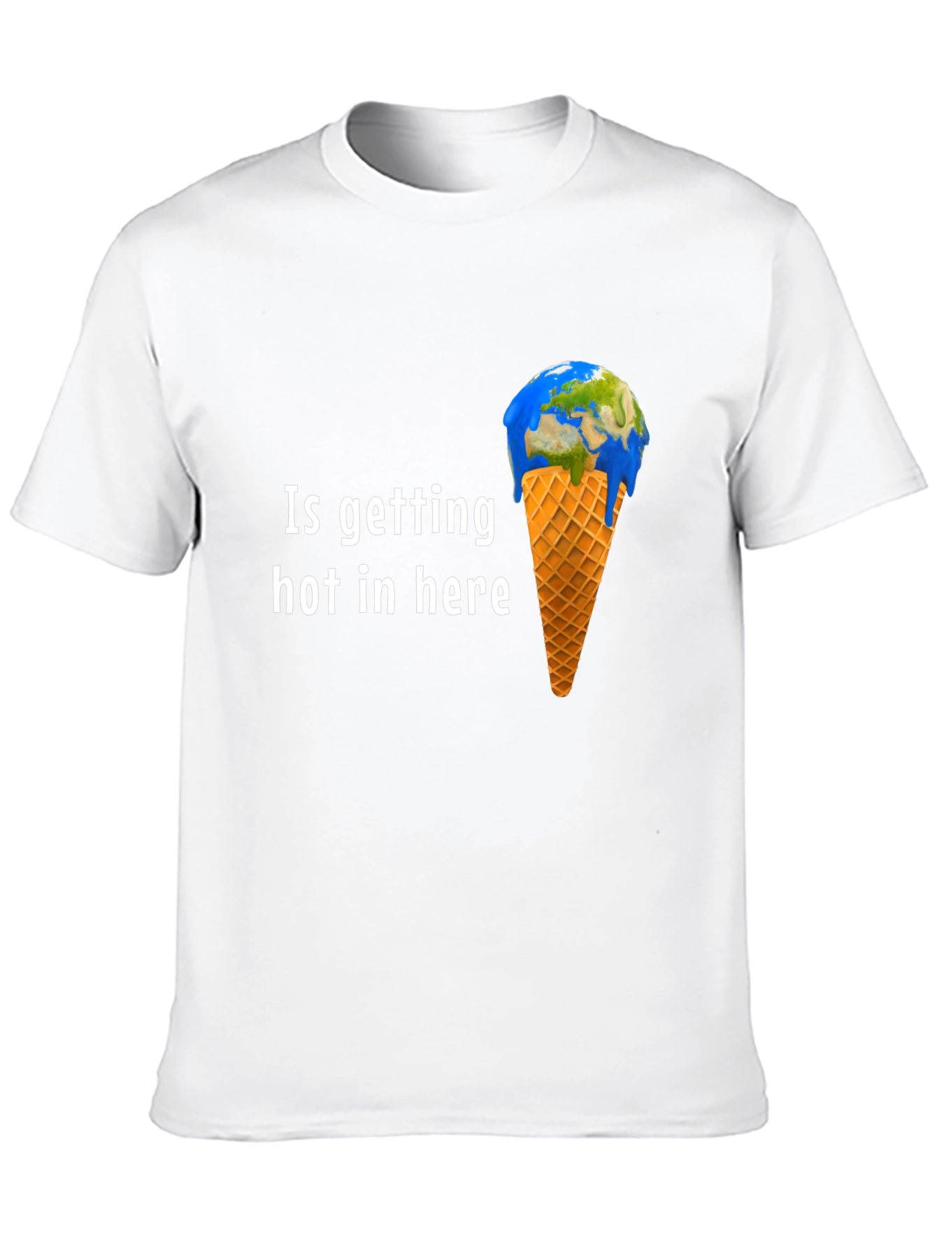 Global Warming T-Shirt - Earth Ice Cream Design