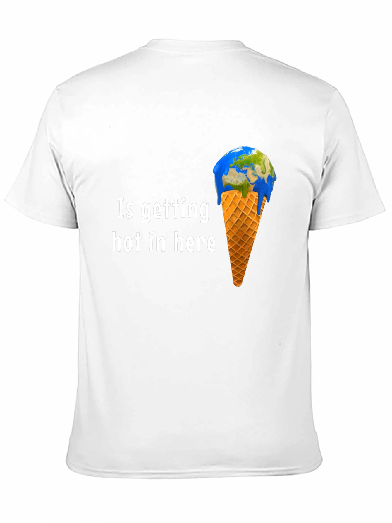 Global Warming T-Shirt - Earth Ice Cream Design