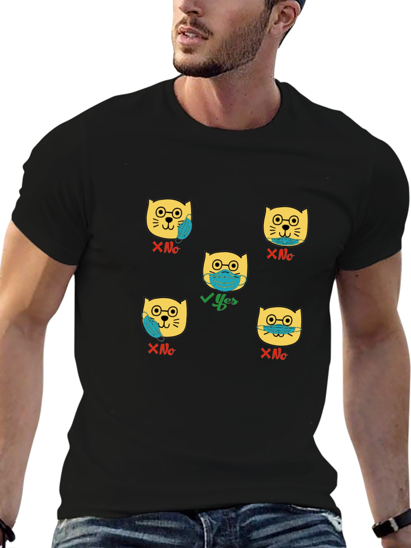 Funny Masked Cat T-Shirt