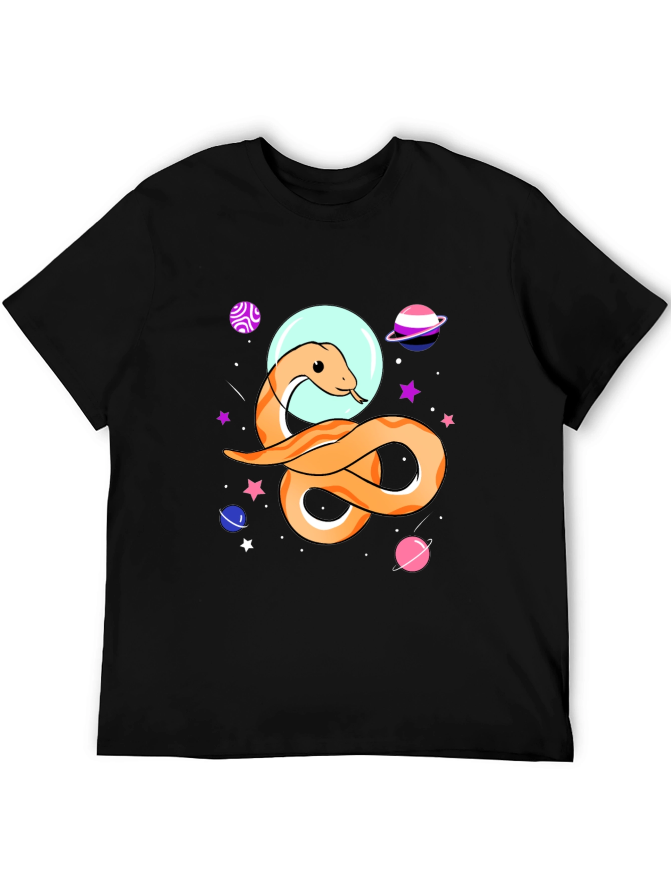 Space Snake Graphic T-Shirt
