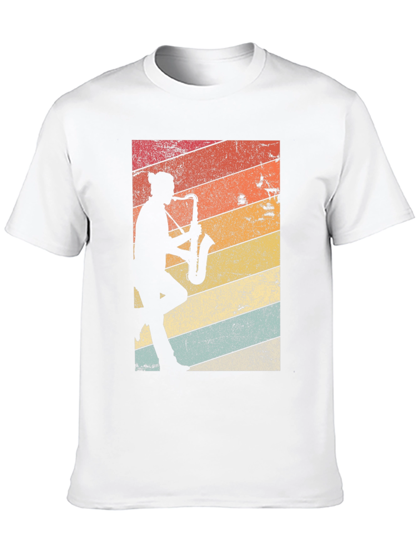 Retro Saxophone Player Graphic Tee