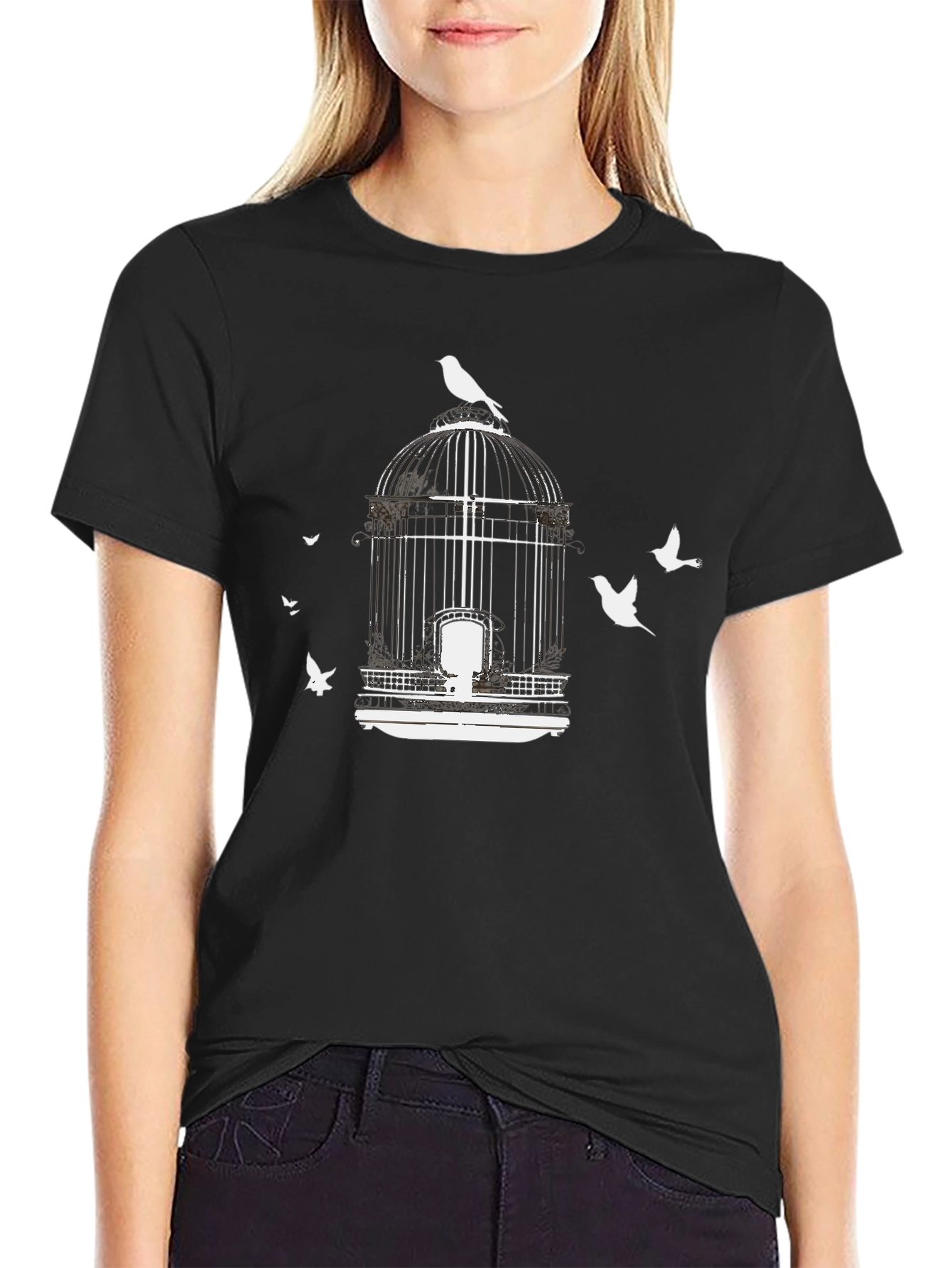Birdcage Freedom Graphic Tee