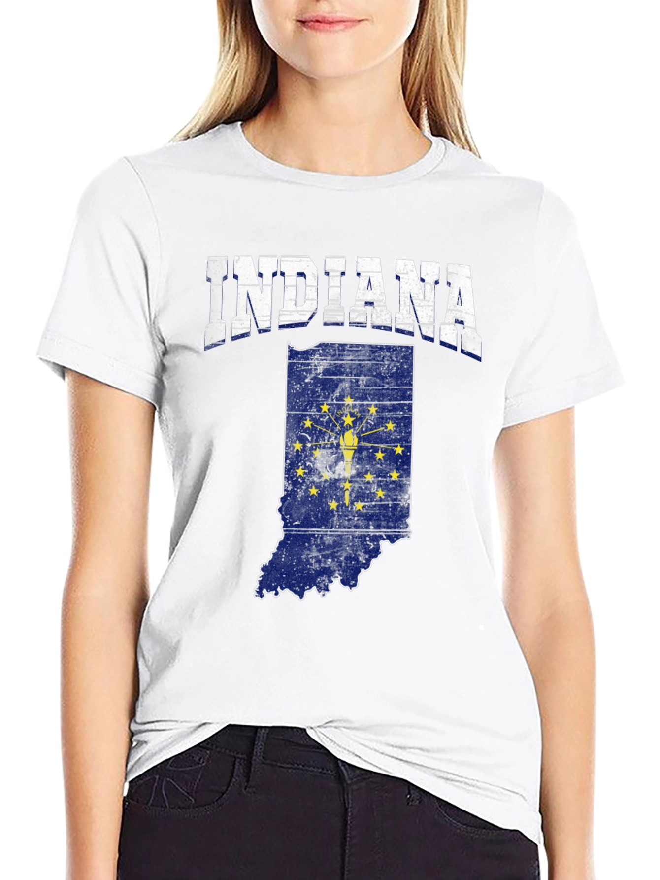 Indiana State Flag Graphic Tee