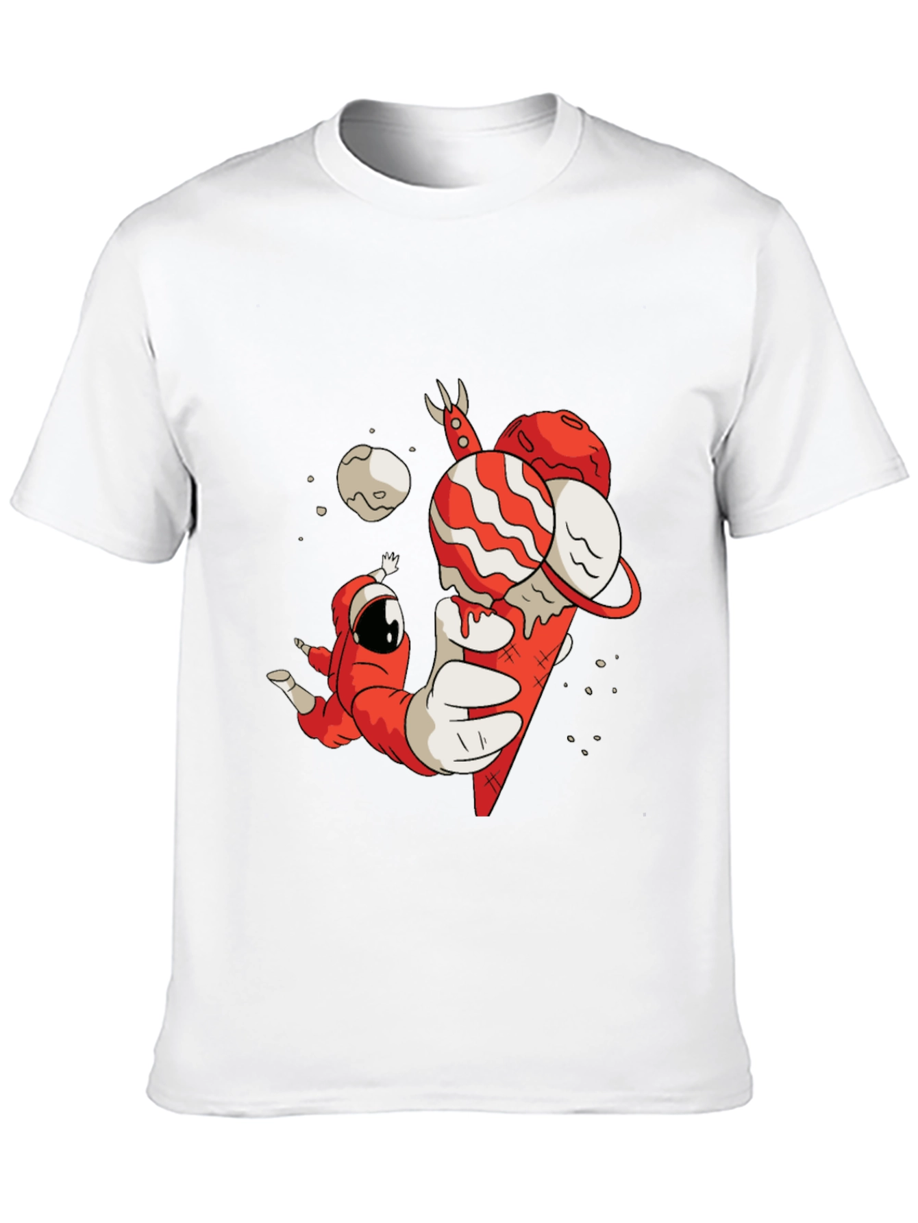 Astronaut Ice Cream Cone Graphic Tee