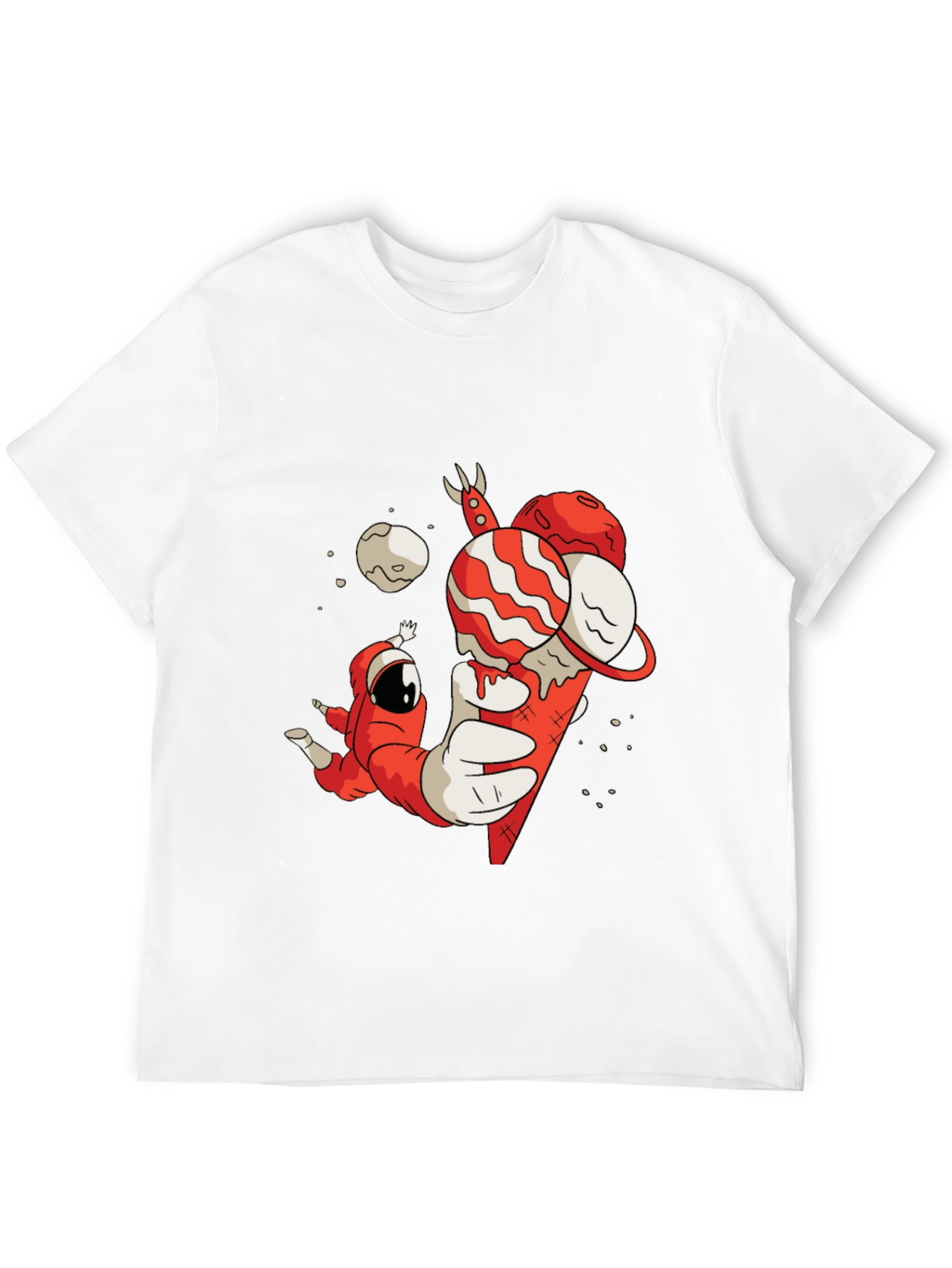 Astronaut Ice Cream Cone Graphic Tee