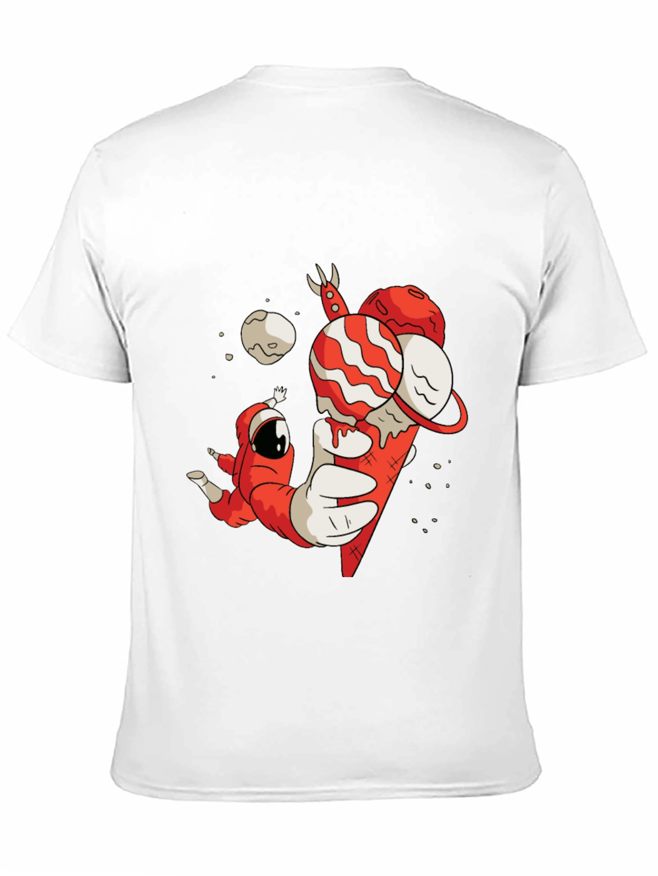 Astronaut Ice Cream Cone Graphic Tee