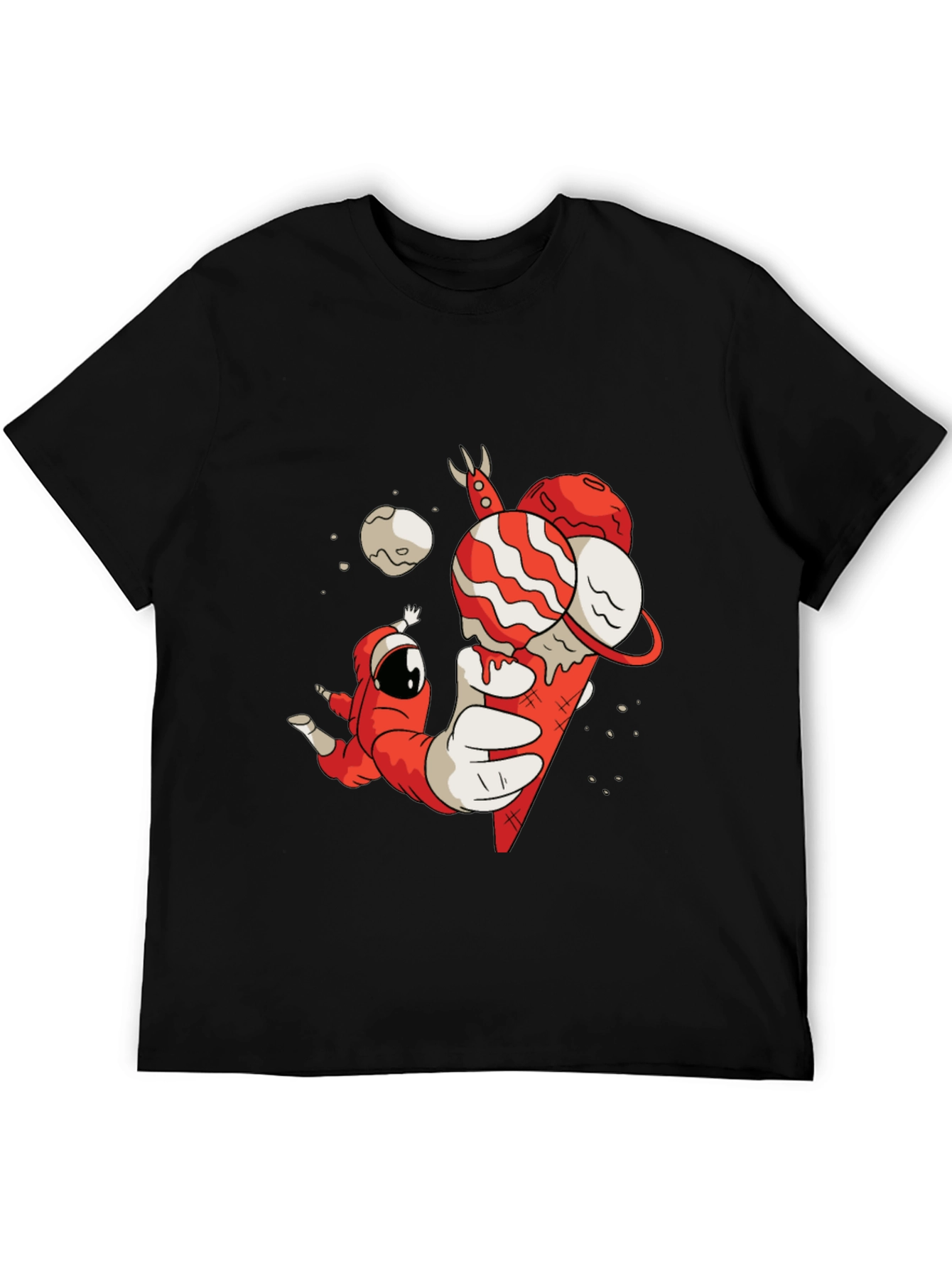 Astronaut Ice Cream Cone Graphic Tee