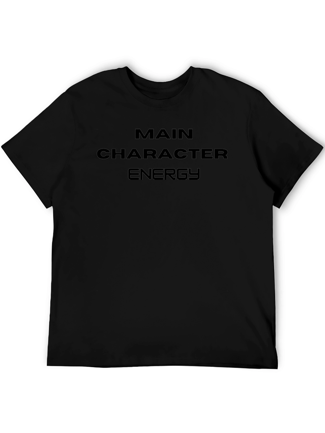Main Character Energy Black T-Shirt