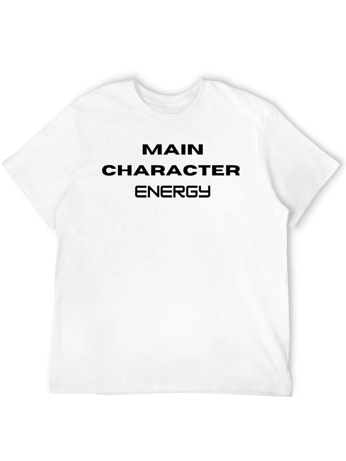 Main Character Energy Black T-Shirt