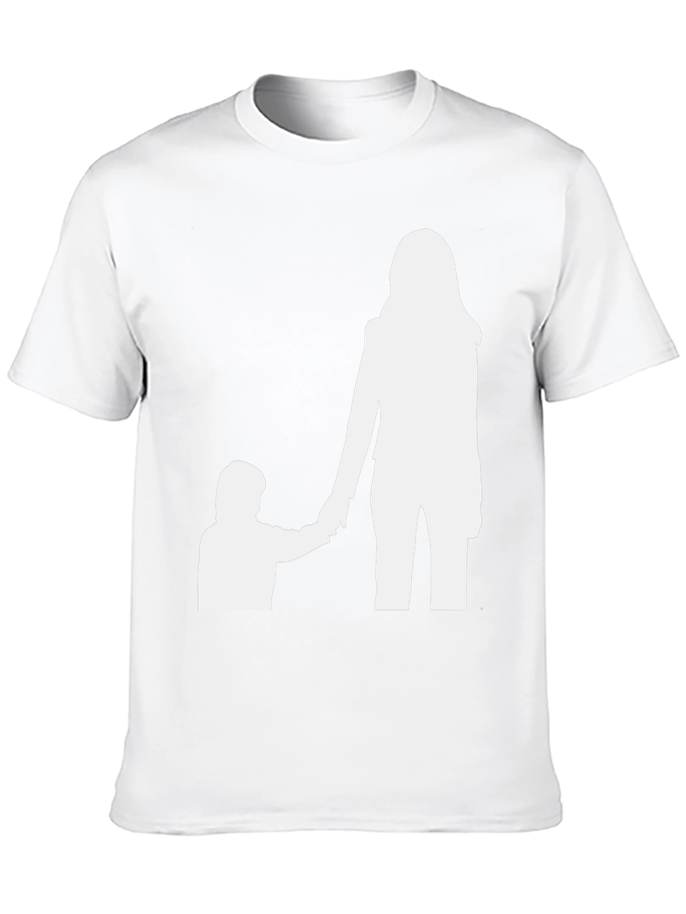 Mother and Child Graphic Tee - Black
