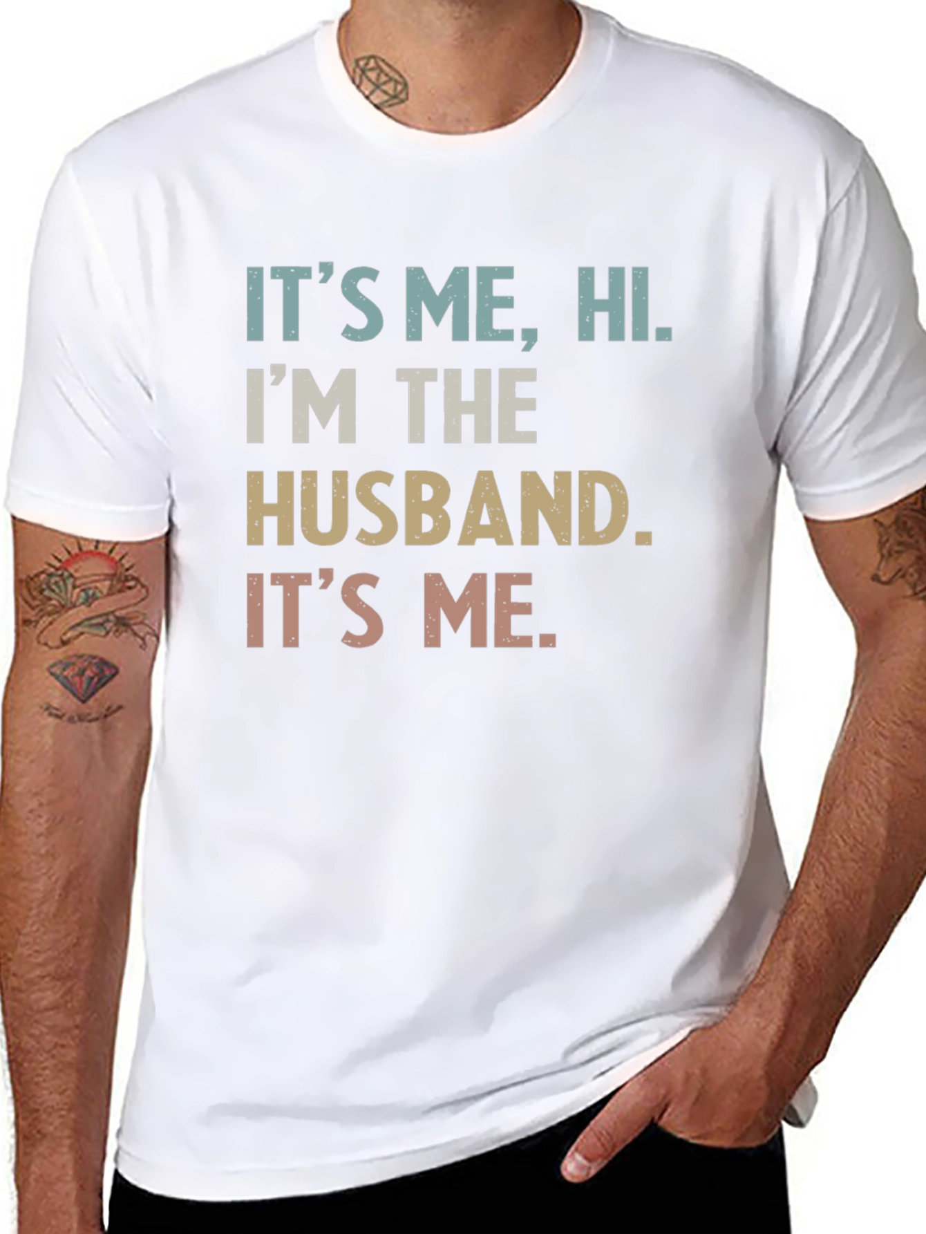 Its Me Hi Im The Husband Funny T-Shirt