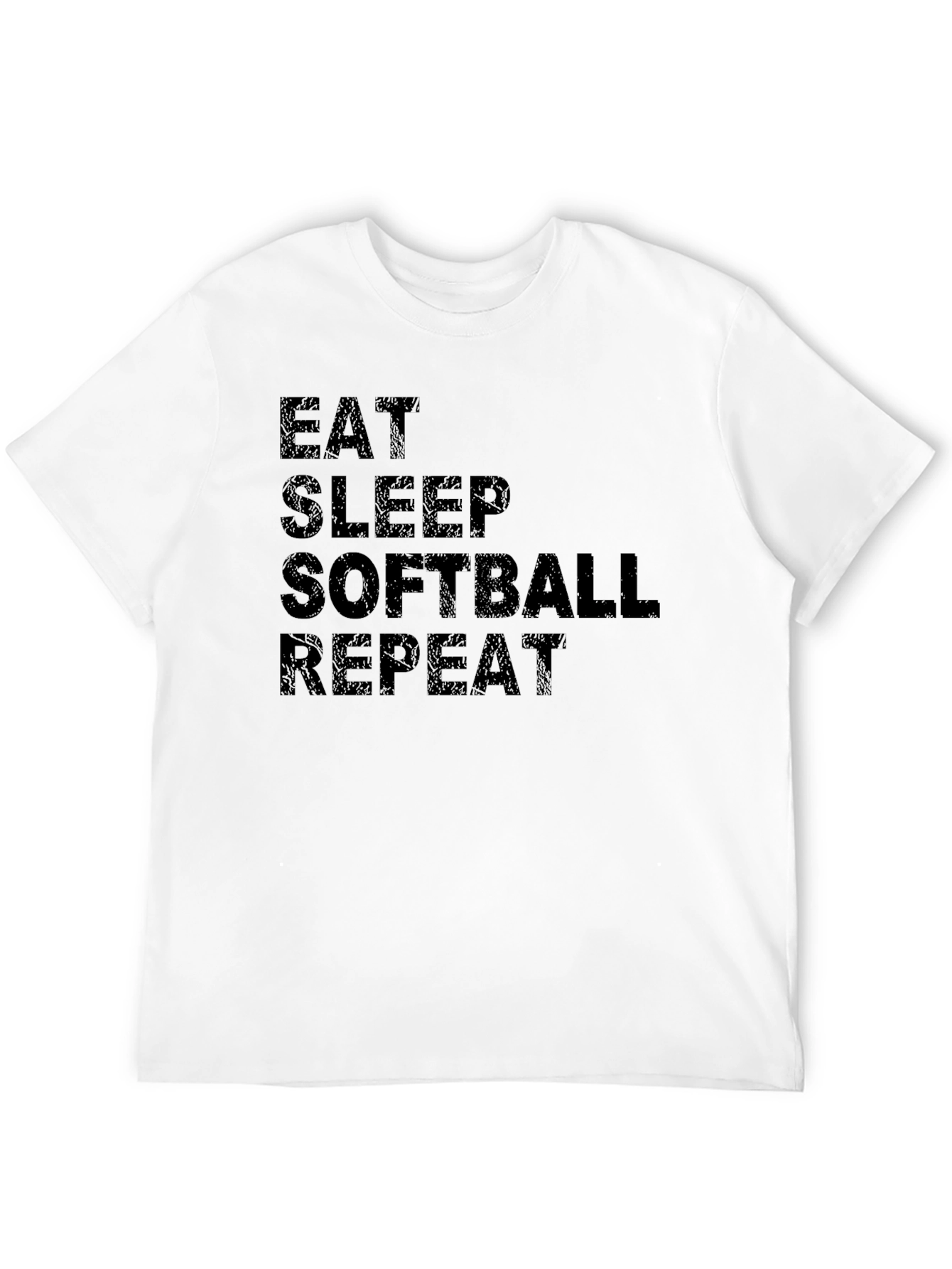 Eat Sleep Softball Repeat T-Shirt - Sport Tee
