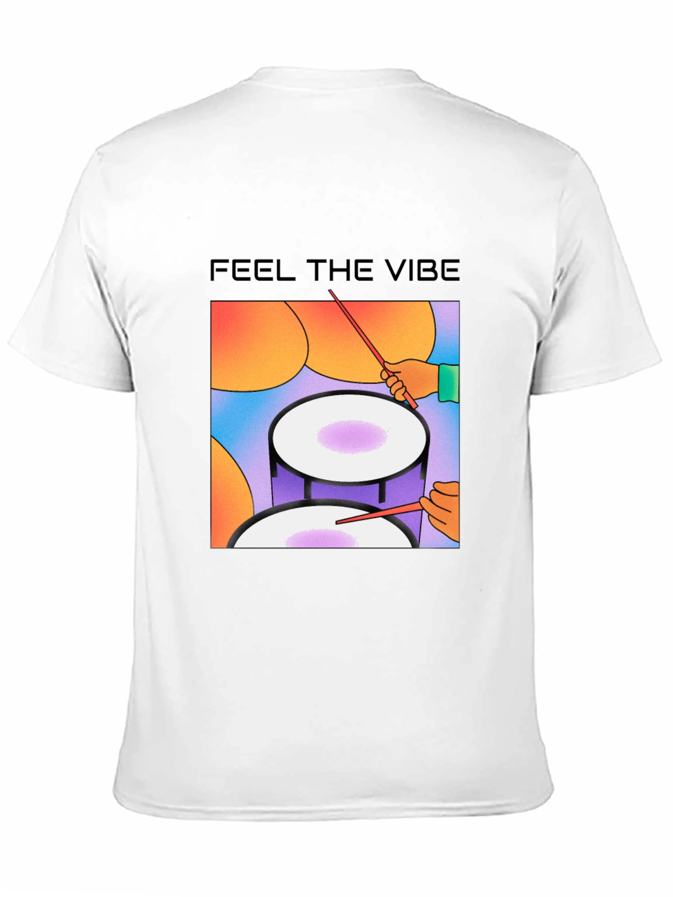 Feel the Vibe Drum Graphic Tee