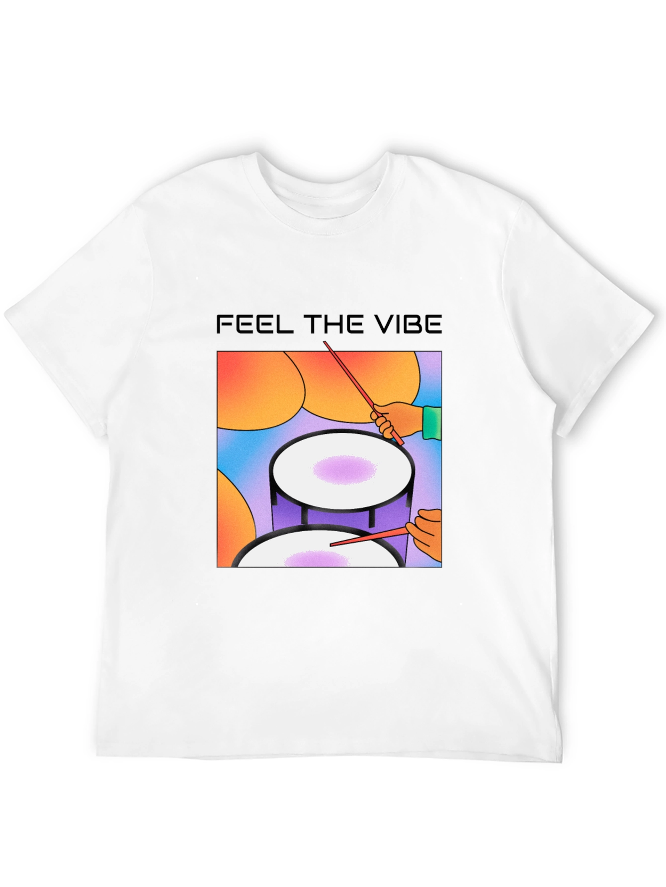 Feel the Vibe Drum Graphic Tee