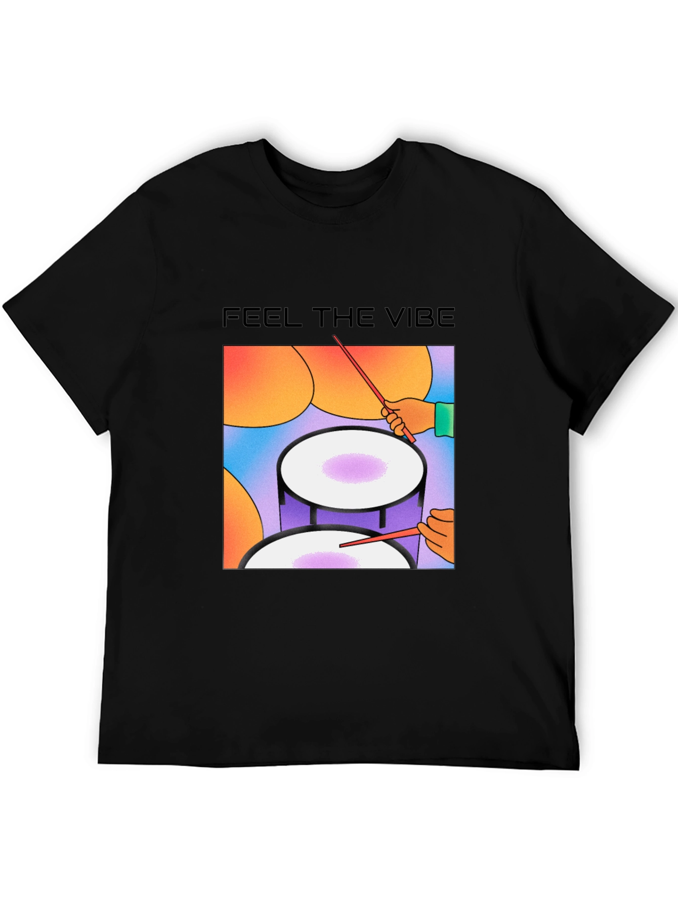 Feel the Vibe Drum Graphic Tee
