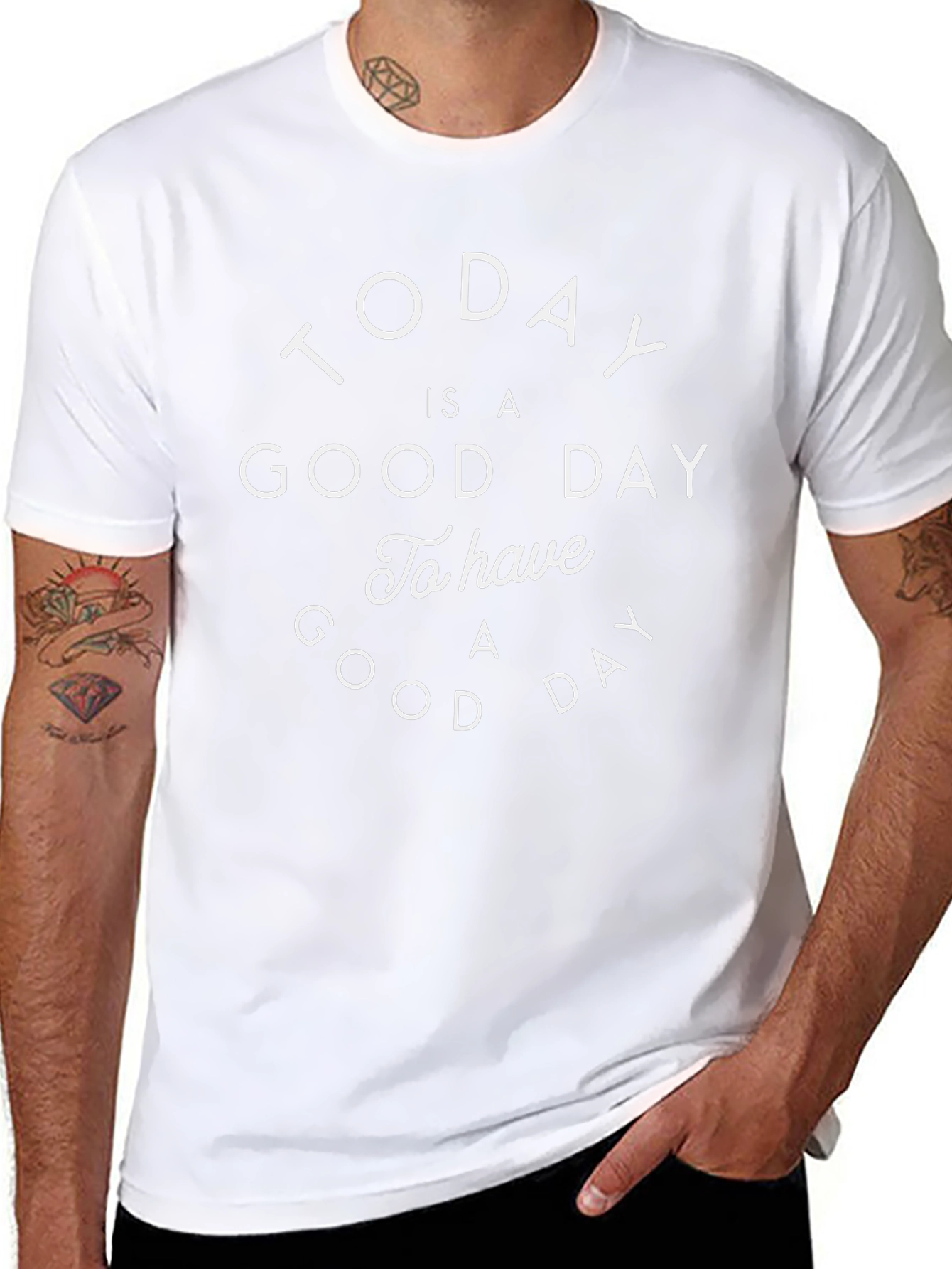 Today is a Good Day Graphic Tee - Black