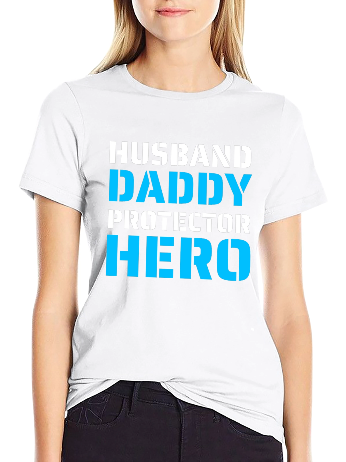 Husband Daddy Hero Graphic T-Shirt