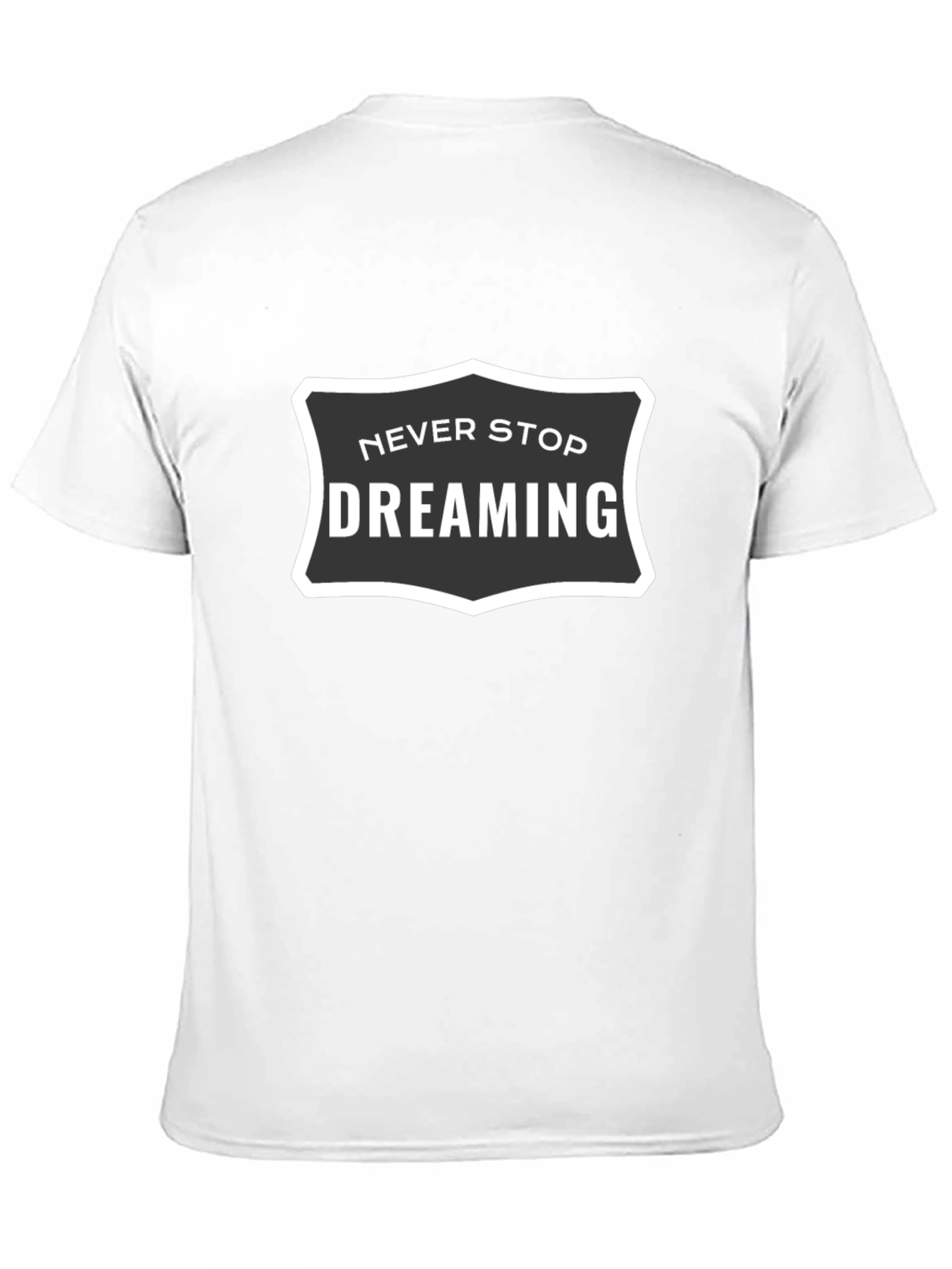 Never Stop Dreaming Black Graphic Tee
