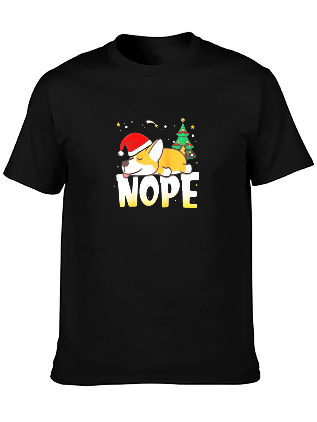 Nope Christmas Dog T-Shirt