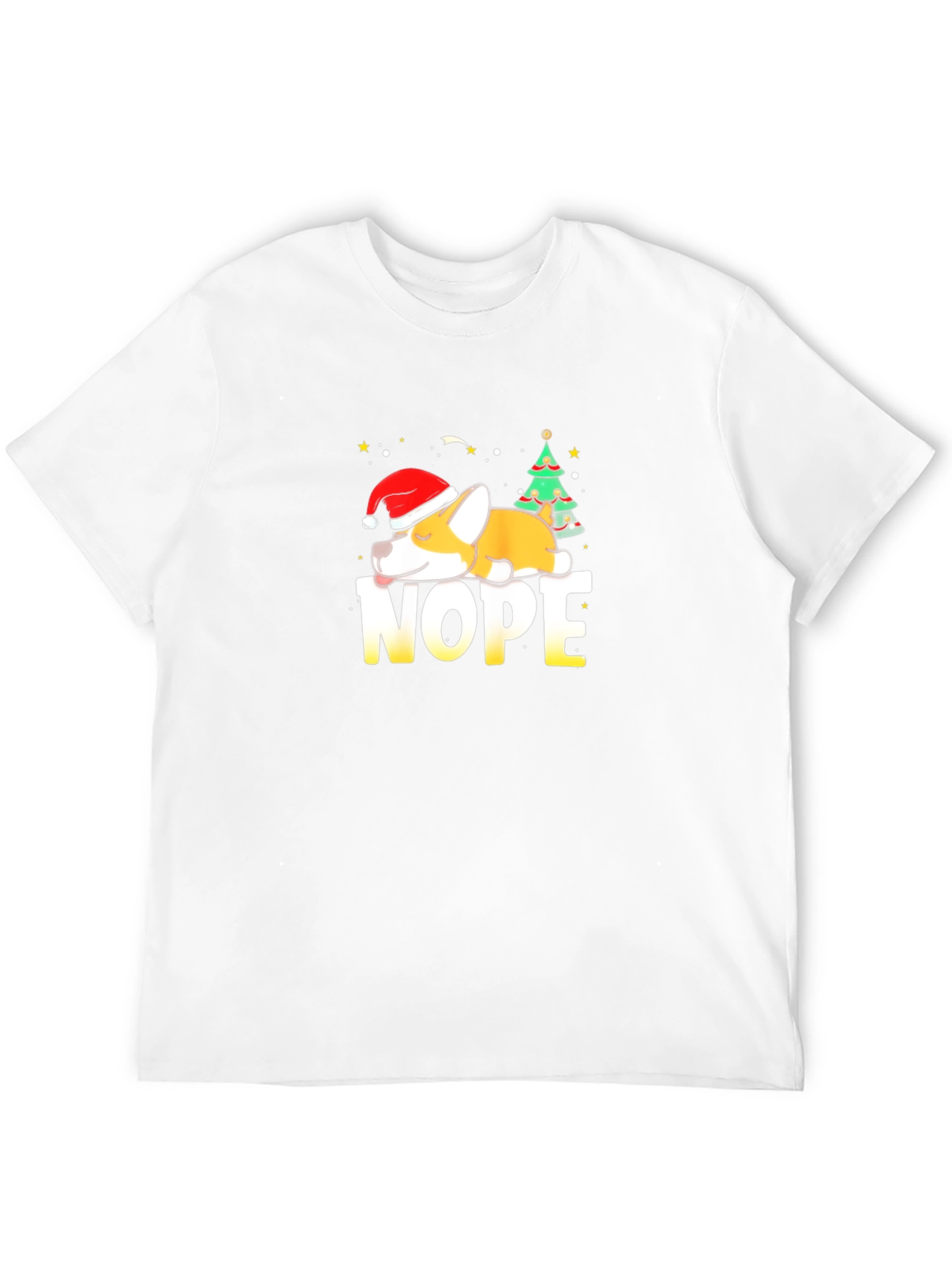 Nope Christmas Dog T-Shirt