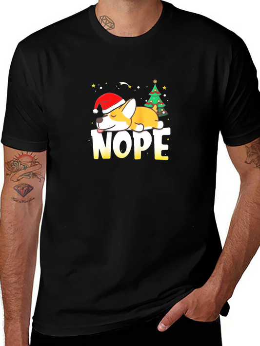 Nope Christmas Dog T-Shirt