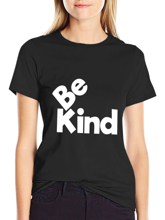 Be Kind Graphic Tee - Black Cotton Comfort