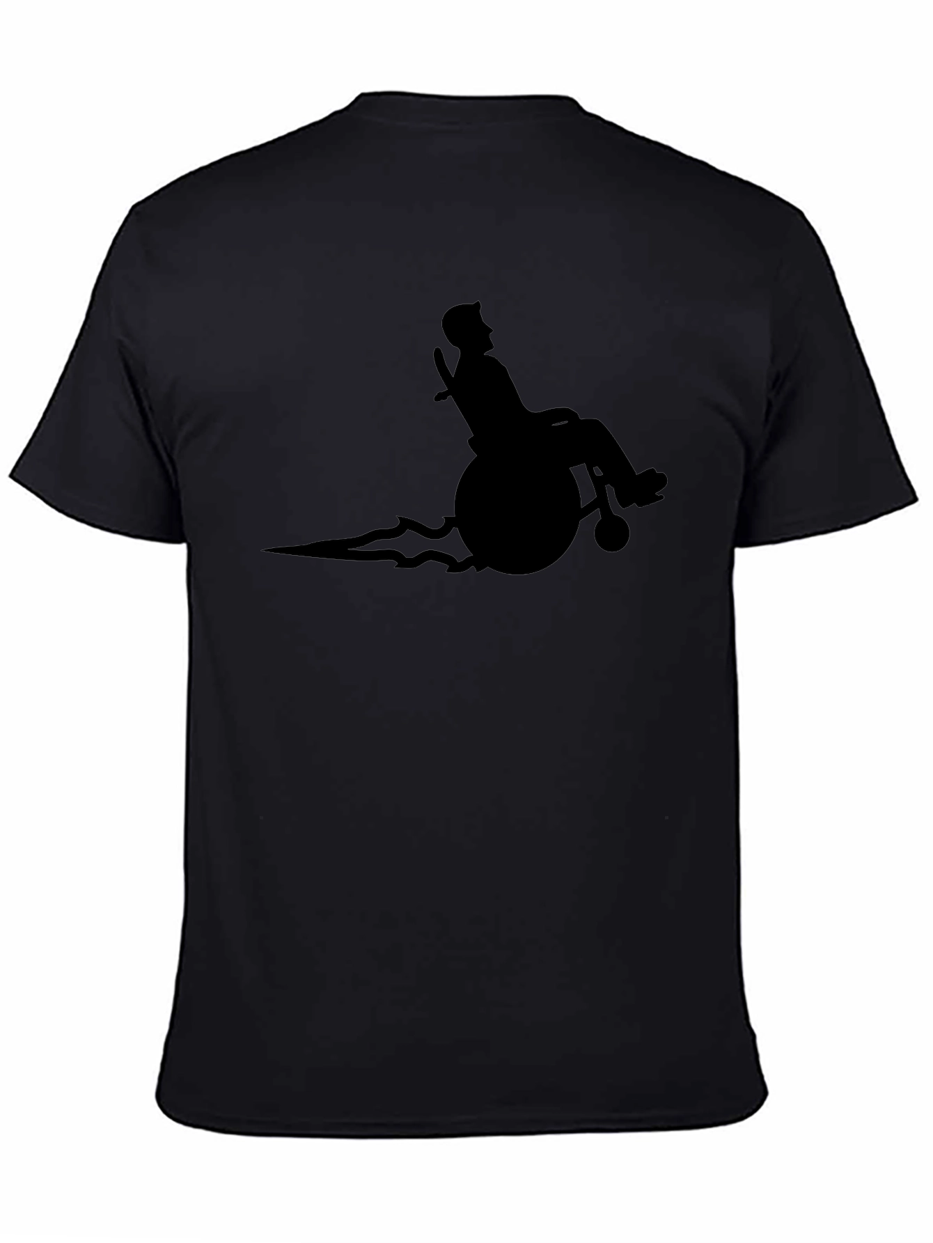 Speedy Wheelchair T-Shirt - Black Graphic Tee