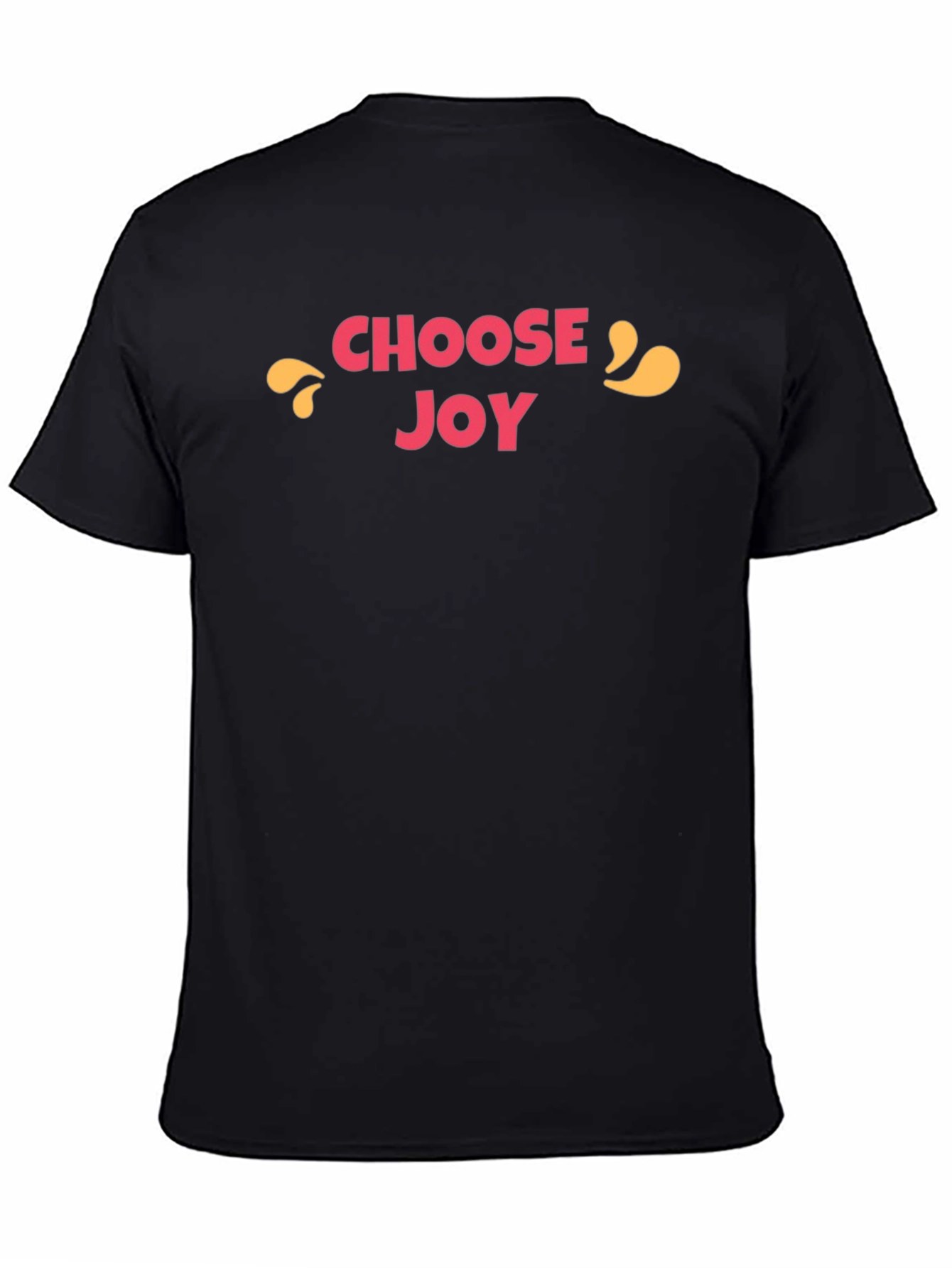 Choose Joy Graphic Tee - Black Cotton T-Shirt