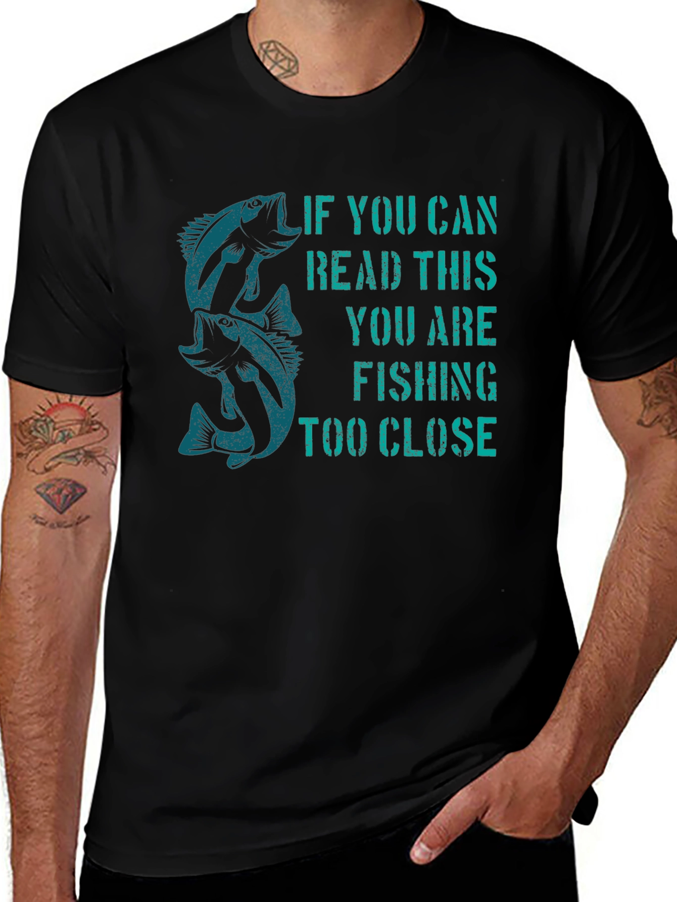 Fishing T-Shirt - Read This Youre Too Close