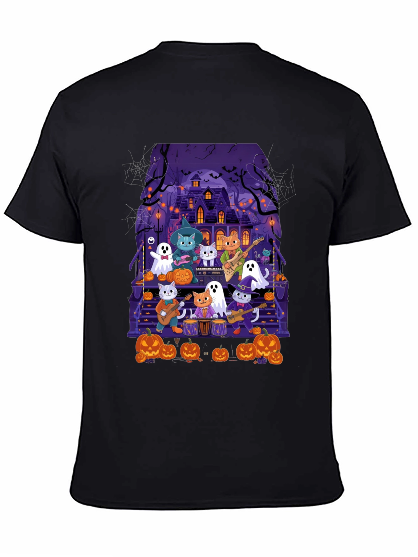 Halloween Cats Band T-Shirt