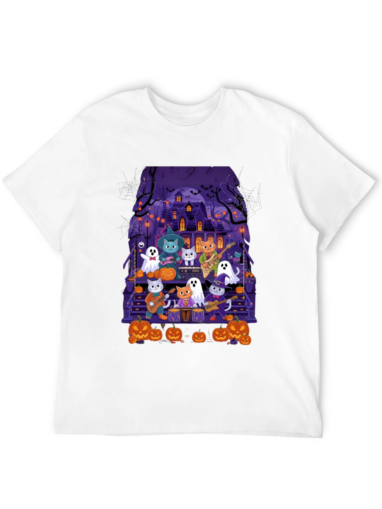 Halloween Cats Band T-Shirt