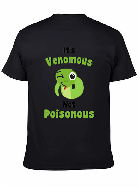 Venomous Snake Graphic Tee - Novelty T-Shirt