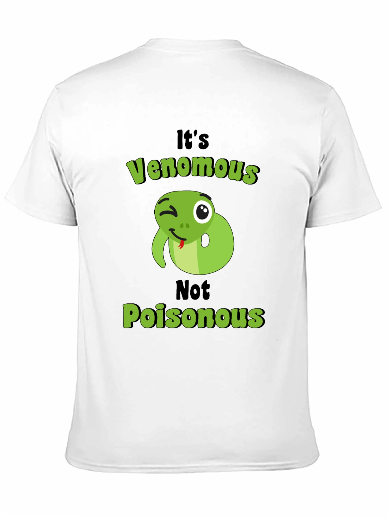Venomous Snake Graphic Tee - Novelty T-Shirt
