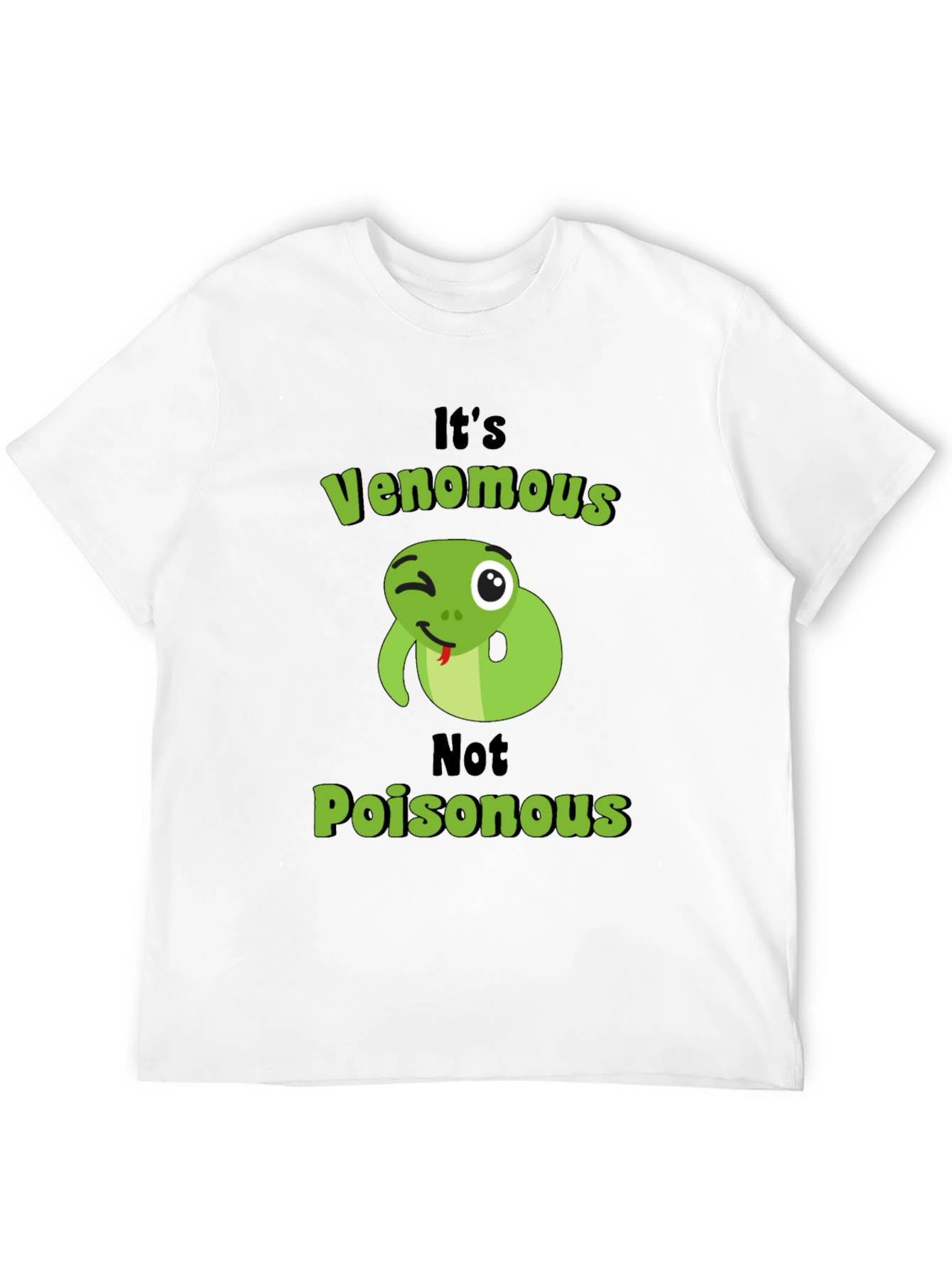 Venomous Snake Graphic Tee - Novelty T-Shirt