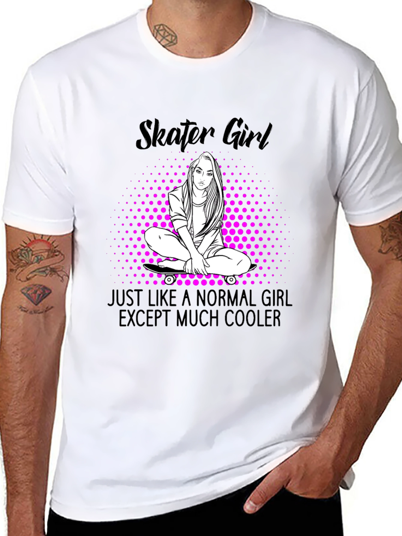 Skater Girl T-Shirt - Cool Graphic Tee